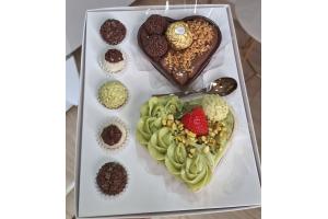Kit Coração Ferrero e Pistache